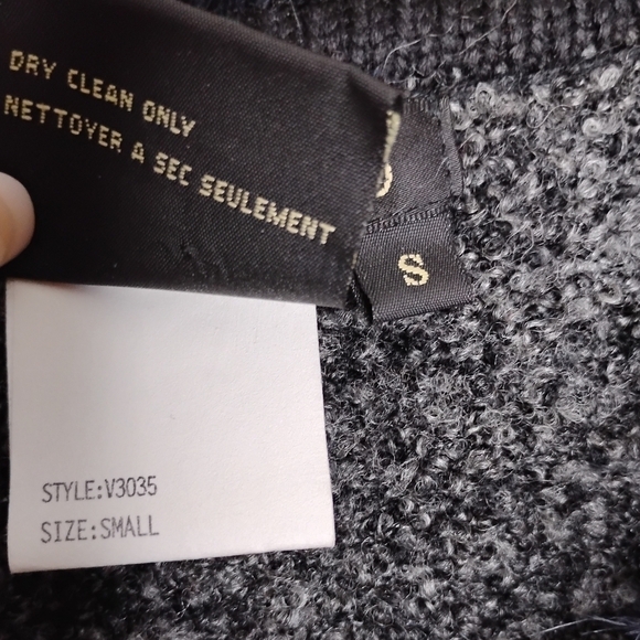 Vintage Ruby Cho Feather Trim Floral Embroidered Cardigan Sweater Holiday Artsy - Picture 11 of 11